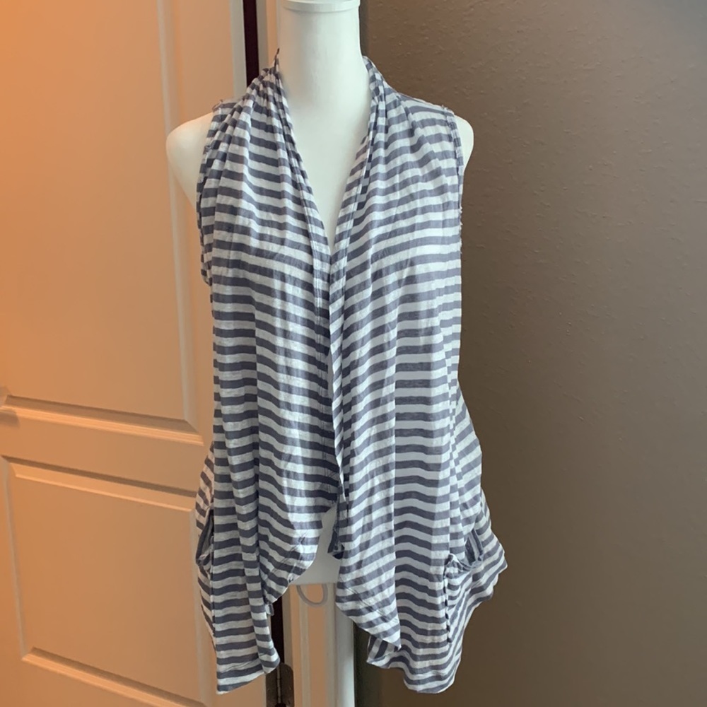 Banana Republic Linen Sleeveless Open Cardigan Size Small